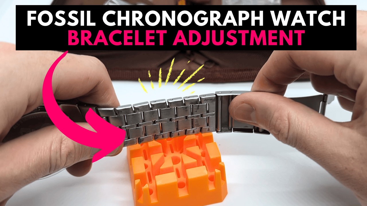 Watch Band Adjustment Take Links Out Of Fossil Watch Stainless Steel Fossil Watch Resizing How To Adjust Fossil Watch Strap  Metal Fossil Watch How To Adjust