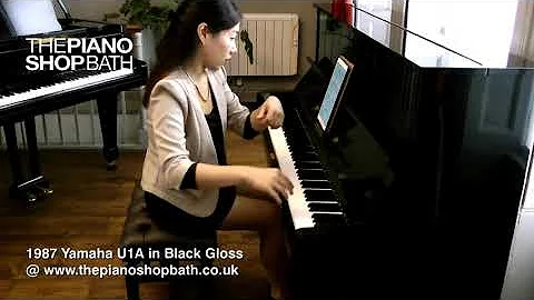 1987 Yamaha U1A in Black Gloss @ The Piano Shop, Bath