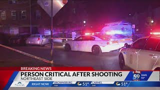 IMPD: 1 shot, critically wounded on Indy's northeast side