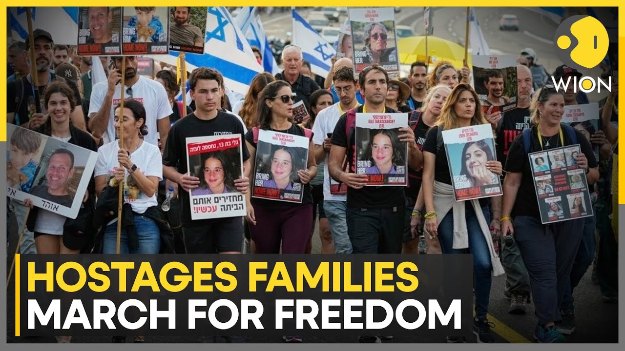 Israel War: Families of Israeli hostages march for freedom | WION News