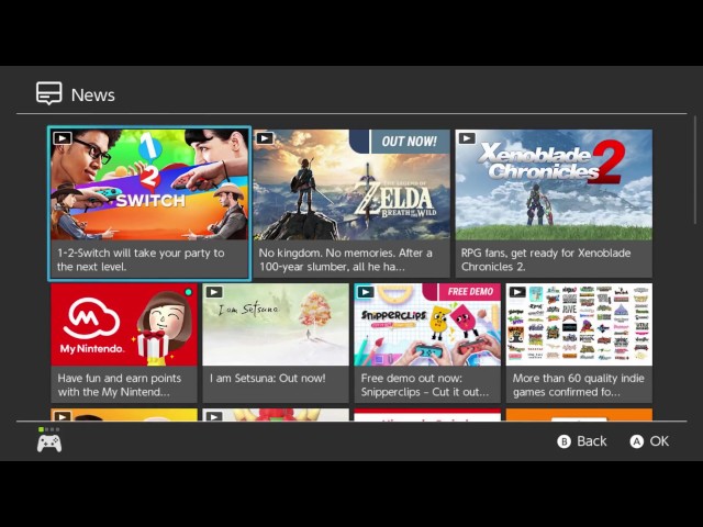 Nintendo Switch UI - Exploring the News - YouTube