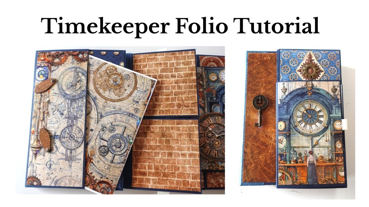 Easy Steampunk Folio/Journal Tutorial - Vectoria Designs Project - YouTube