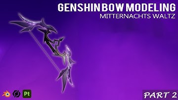Modelling the Mitternachts Waltz Bow in Blender – PART 2