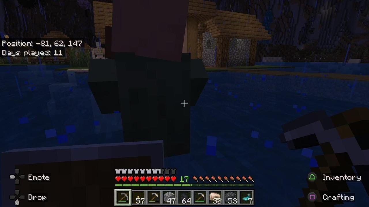 Minecraft I push nitwit as farmer watches - YouTube