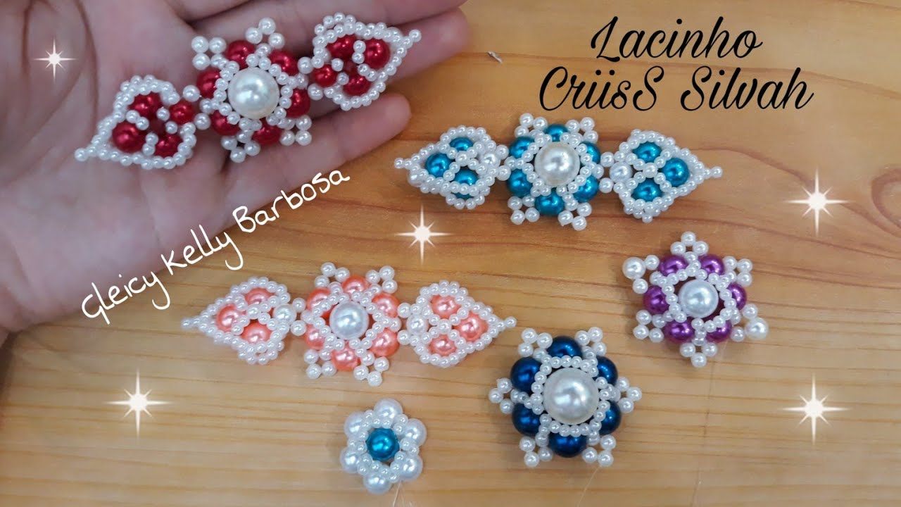 Lacinho e trama de perolas- #tiaras #chinelosbordados