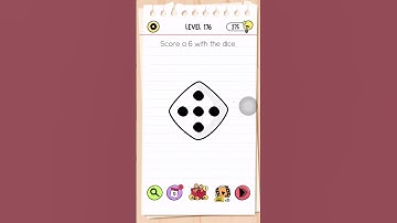 Brain Test All Star Level 176 Answer | Score a 6 with the dice