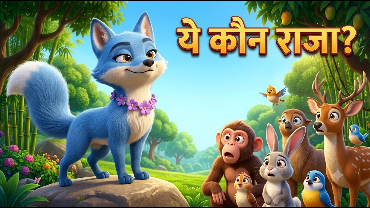 पंचतंत्र कहानी: नीली लोमड़ी | आनंदवन Ep. 3 | हिंदी कार्टून
