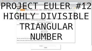 Project Euler 12: Highly Divisible Triangular Number