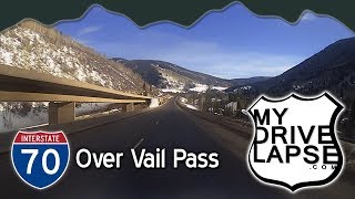 Interstate 70 over Vail Pass, Colorado, to Frisco