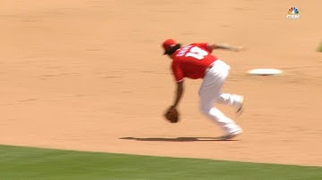 ATL@PHI: Galvis makes tremendous spinning throw