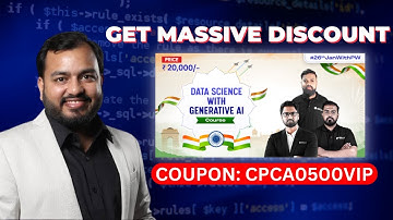 Data Science with Generative AI Coupon Code | PW Skills Coupon Code