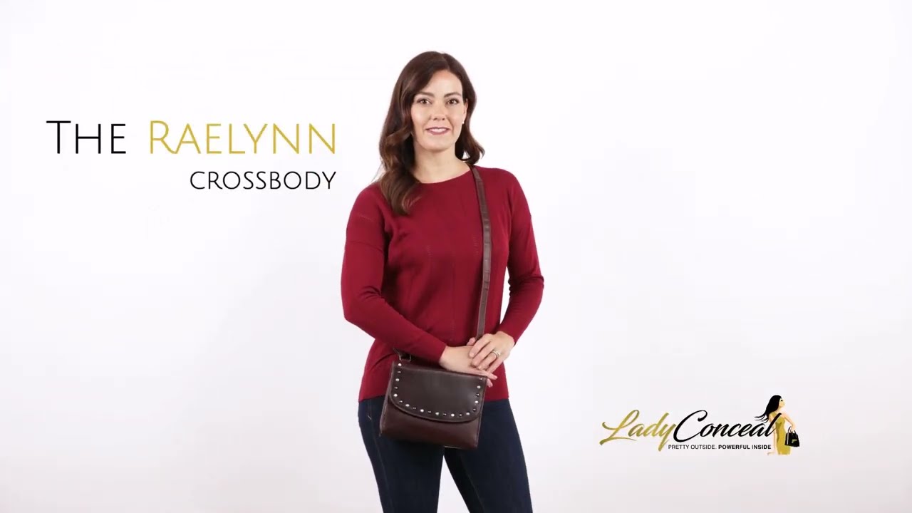 Raelynn Buffalo Leather Crossbody | Concealed Carry + RFID Protection by Lady Conceal