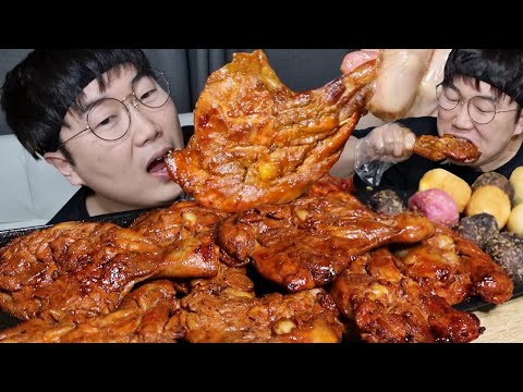 자메이카통다리구이치킨 8조각이랑 치즈볼17개 단짠조합은 최고..