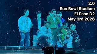 2.0 (ENG / 한 lyrics) BTS LIVE @ Sun Bowl El Paso TX 260503 May 3rd 2026