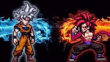 Goku DBS 3.5 OP(All Form) VS Goku SSJ4 OP in Jump Force Mugen