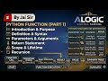  Python Functions Explained (Part 1) 🔥 | Syntax, Parameters, Return &amp; Scope | ALOGIC