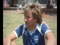 Rare interview with Rod Stewart while playing Football in 1983