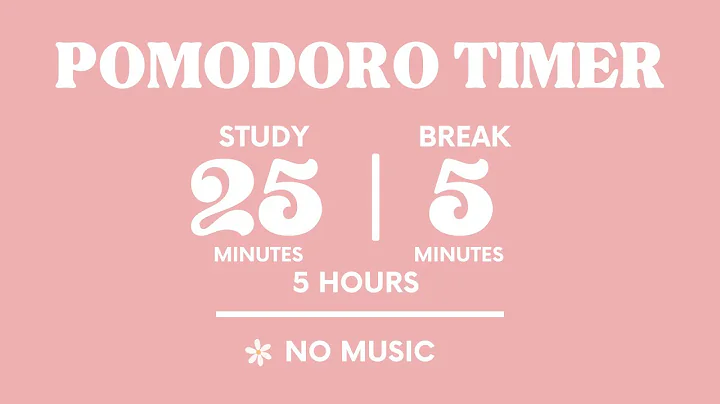 📚STUDY WITH ME FOR 5 HOURS  | 25 MINS STUDY / 5 MINS BREAK | NO MUSIC | WITH ALARMS