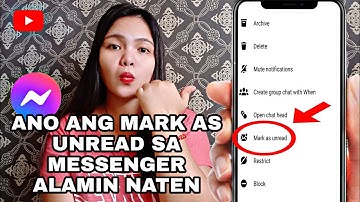 ANO NGA BA ANG MARK AS UNREAD SA MESSENGER/ 2022/YOUTUBETIPS