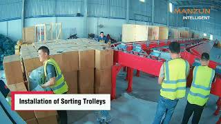 Automatic Tilt Tray Sorter Installation | MANZUN Technology Vietnam Project
