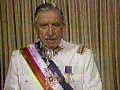 Pinochet ,Presidente de Chile: Discurso de despedida completo con himno nacional