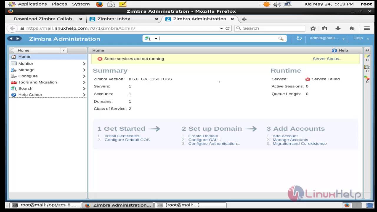 How to install and configure Zimbra mail server 