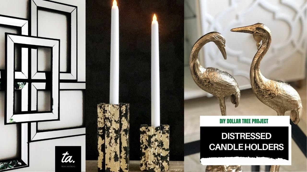 DIY Dollar Tree Candle Holders CB2 Inspired YouTube