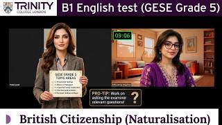 B1 English Test (GESE Grade 5) | SELT British Citizenship| Trinity College London ILR UK