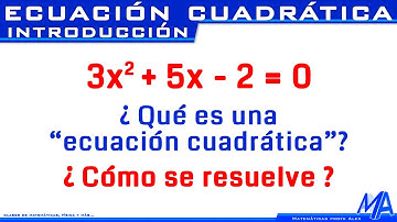 Ecuaciones Cuadráticas - de Segundo grado | Introducción