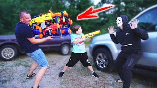 ЛУЧШИЕ СЕРИИ ПРО АНОНИМУСА!!! NERF GUN Матвей и Папа против Анонимуса Пушка нерф