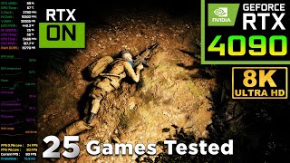 RTX 4090 24GB Tested in 25 Games in 8K Extreme Settings | Ultra Realistic Immersive Graphics