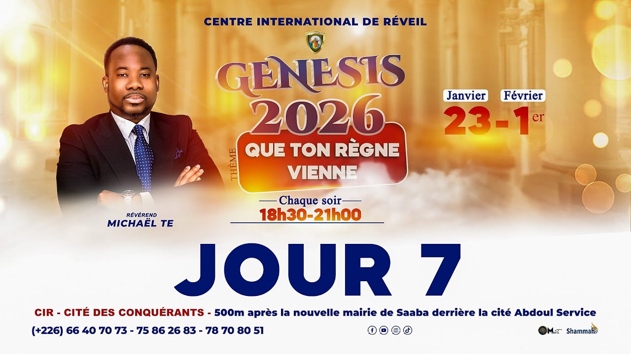 GENESIS Jr 7 - Révérend Michaël TE - 29/01/2026