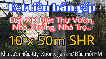 Cận tết chủ cần tiền bán gấp đất thổ cư SHR, xd tự do vị trí đẹp gần đường Trần Văn Mười Hóc Môn