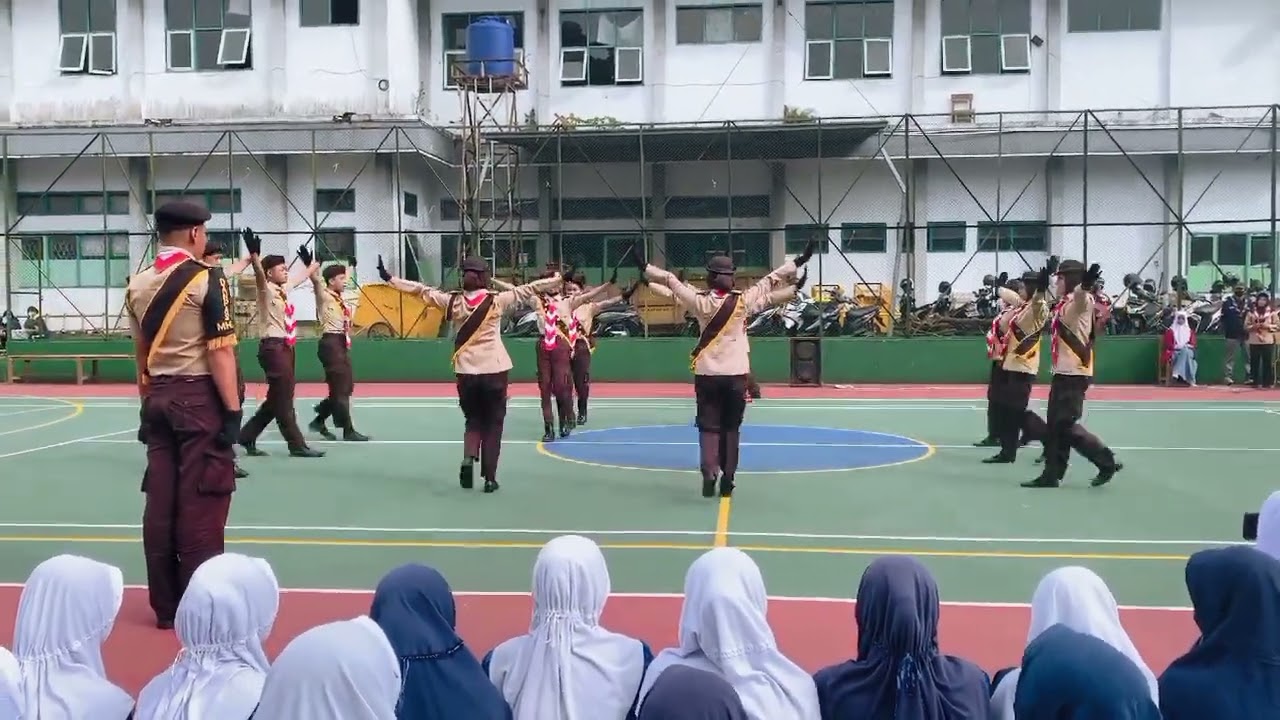 DEMONSTRASI EKSTRAKULIKULER PRAMUKA AMBALAN MOHAMMAD HATTA DAN CUT NYAK DIEN SMKN1 KOTA TASIKMALAYA