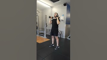 Standing bicep curl to overhead tricep extension
