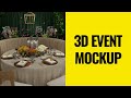 3d event decor mockups and designs for event planners and designers