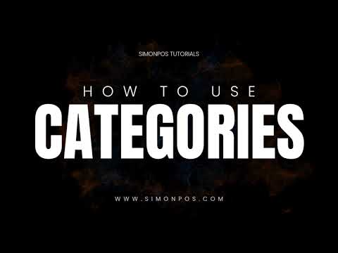 Using Menu Categories tutorial video