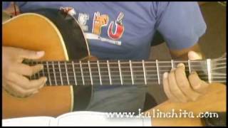 Video thumbnail of "FUISTE MIA UN VERANO - Leonardo Favio - Como tocar en Guitarra acordes"