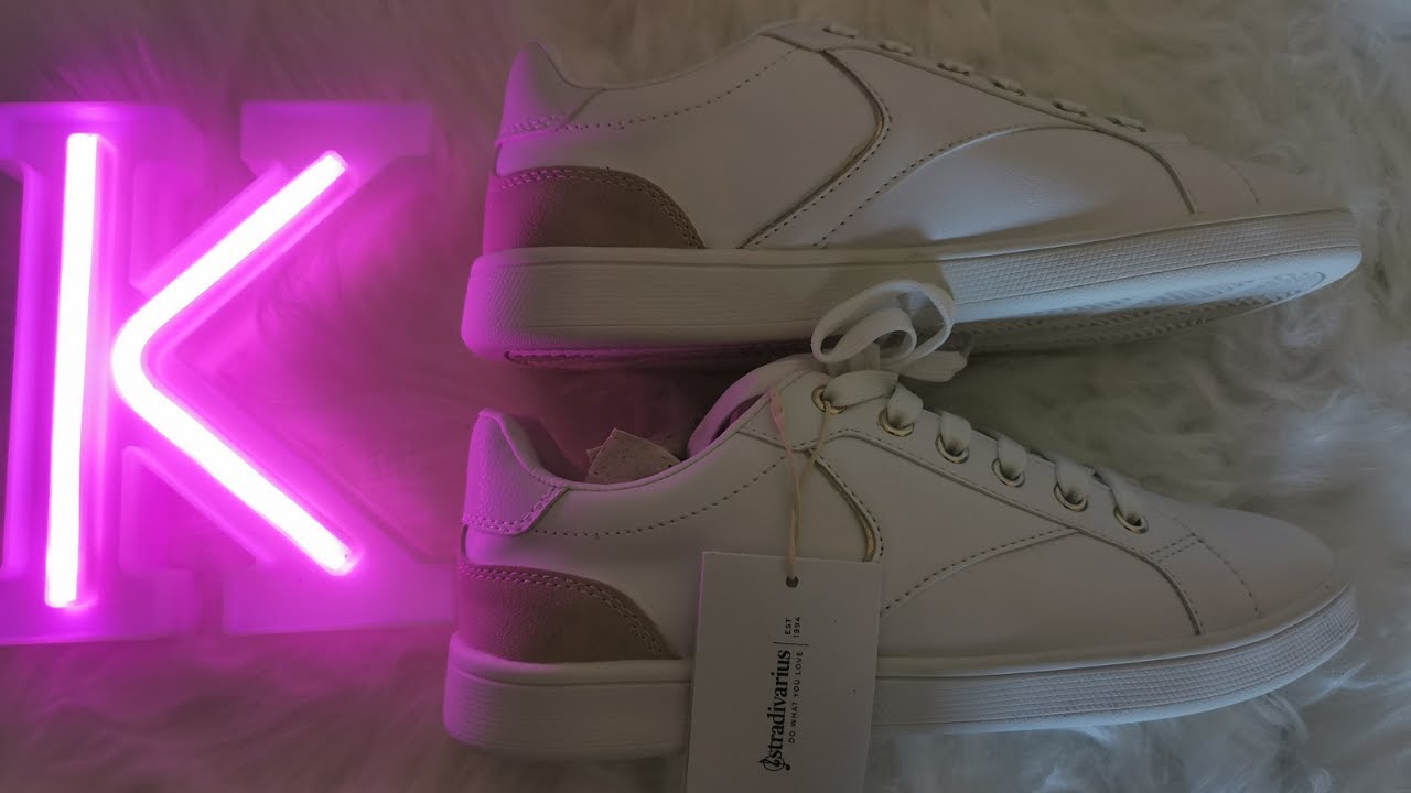 AFFORDABLE WHITE SNEAKERS FROM ZALANDO || STRADIVARIUS - YouTube