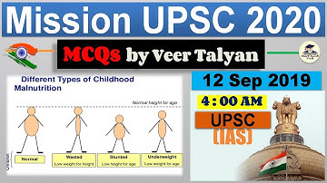 UPSC Prelims 2020 Preparation - 12 September 2019 Daily Current Affairs MCQ for UPSC / CSE / IAS