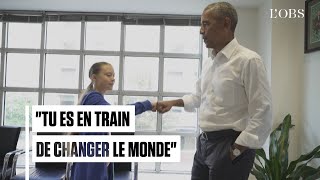 Barack Obama reçoit Greta Thunberg : 