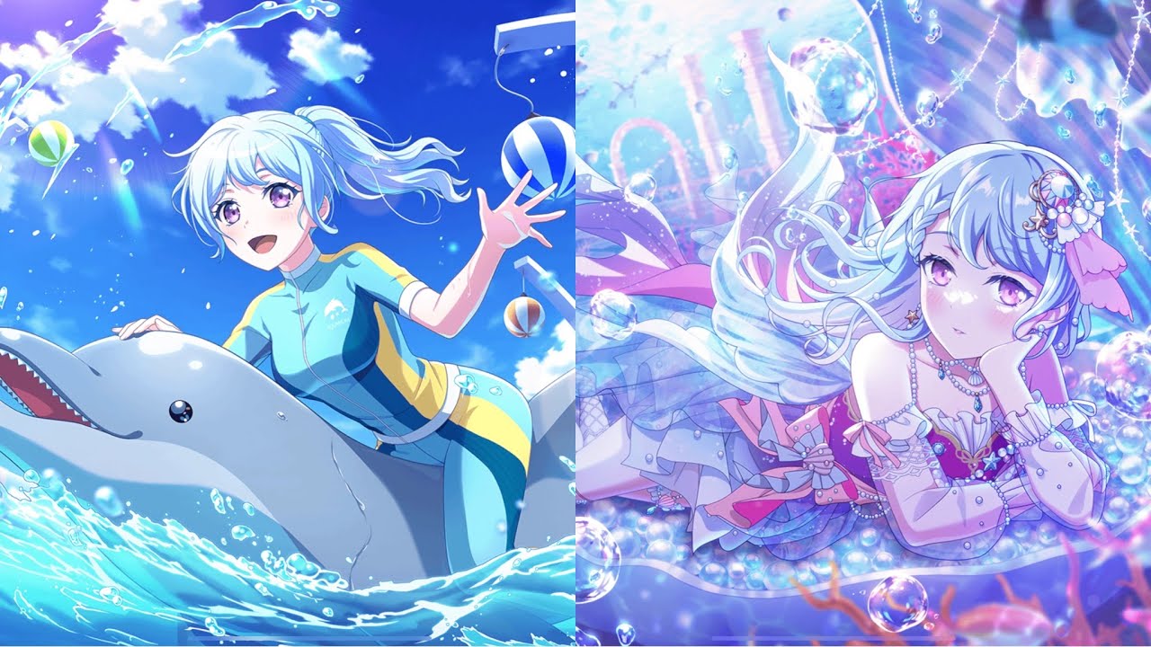 FHD〕【ガルパ｜バンドリ】星5『イルカに乗ったお姫様 松原花音