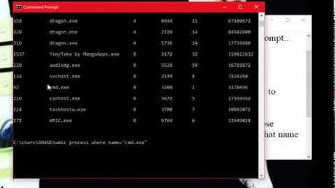 how to terminate running process using command prompt