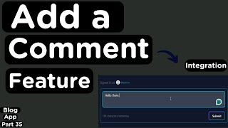 Add a Comment Feature inside a Dynamic Post and Connect with MongoDB