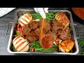 طبخ لحم خروف بالفرن طريقة احترافيه لتقديم أزكى اكله متكاملة | Amazing Lamb Roast Recipe