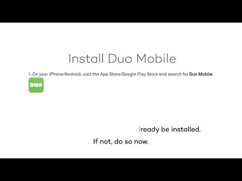 How to register with Northwestern University multi-factor authentication using the Duo app