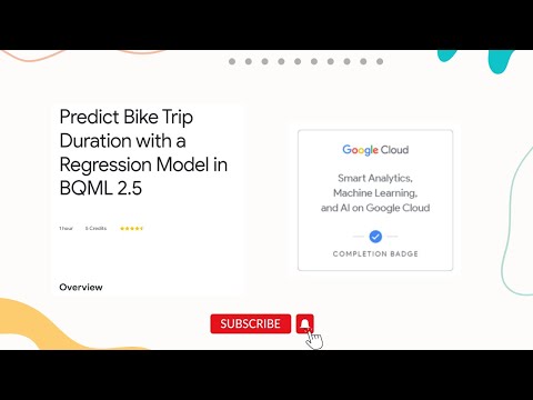 Predict Bike Trip Duration with a Regression Model in BQML 2.5 | Qwiklabs | GCP ML Learning path