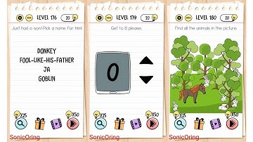 Brain Test Level 176 177 178 179 180 Walkthrough