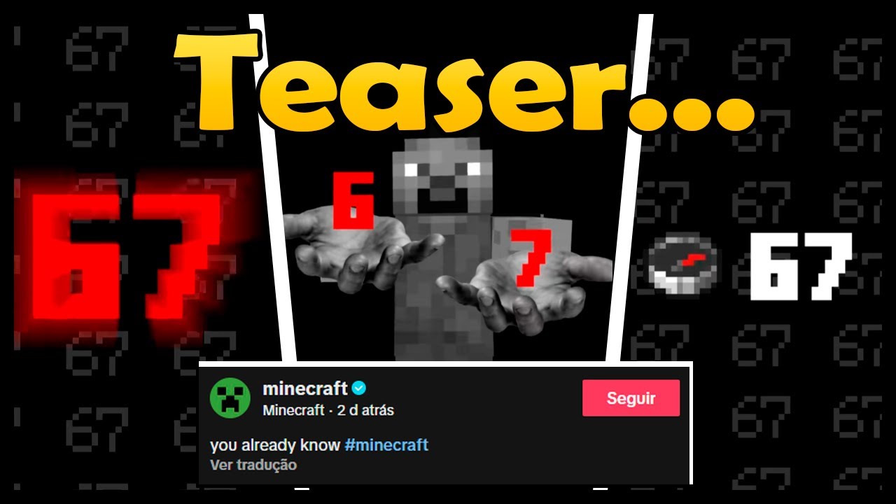 Minecraft R68 NOVO TEASER OFICIAL? REFERÊNCIA VIRAL