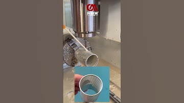 Drill into aluminum tube hole 2mm 4 axis CNC drilling machine drilling precision holes #duomicnc